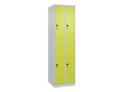 dubbeldekse locker,HxBxD 1850x500x500mm,2x2vak.,vak B 250mm