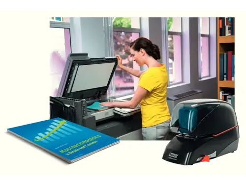 Snelle contactloze elektrische nietmachine R5080E 80 blad zwart