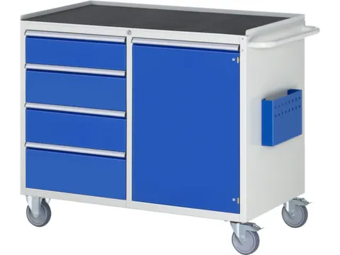 chariot à outils HxlxP 975x1145x650mm plateau métal force 450kg