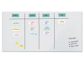 Glasmagneetbord XL Sigel mat super wit 2000x1000x18mm 2 magn - 2