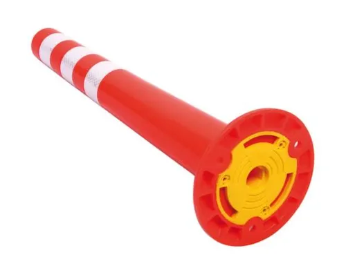 afzetpaal,rond,HxBxD 760x200x200mm,PU,fluorescerend