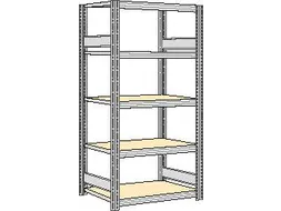 magazijnstelling,grondveld,HxBxD 2000x1061x526mm,vakl. 250kg