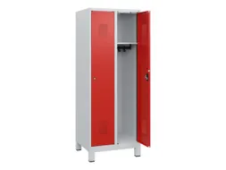 schoollocker,HxBxD 1630x600x500mm,2vak,vak B 300mm,cil.-slot,voeten
