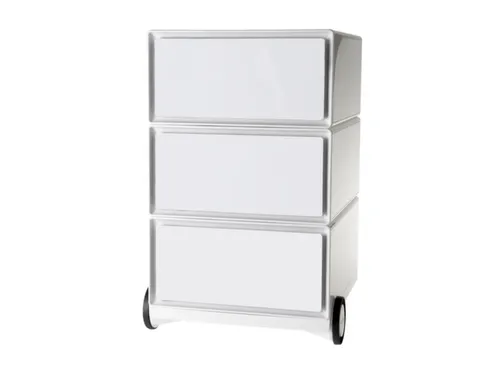 mobiel ladeblok,HxBxD 642x390x436mm,3lade(n),romp wit,front wit