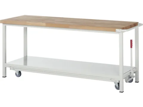 Werkbank Hxbxd 880x2000x700mm Beukenhouten Werkblad Legbord