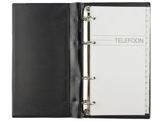 Telefoonalbum Kangaro 215x130mm A-Z 4-rings zwart - 10