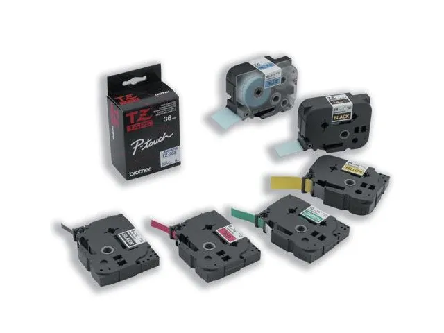Tze Labeltapes P-touch Zwart Op Wit Tze-s251 24mm