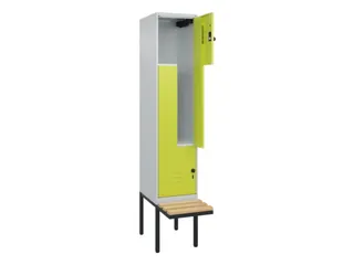 Z-garderobekast,HxBxD 2120x400x815mm,2vak,vak B 400mm,draaigrendel - 2