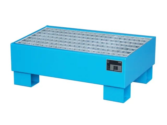 Opvangbak Staalplaat Bxdxh 800x500x290mm 61l Met Rooster Ral 5012