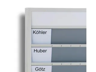 Werkplaats-/Opdrachtplanner Kunststof Profiel 1278x1575mm 10 Rijen - 7