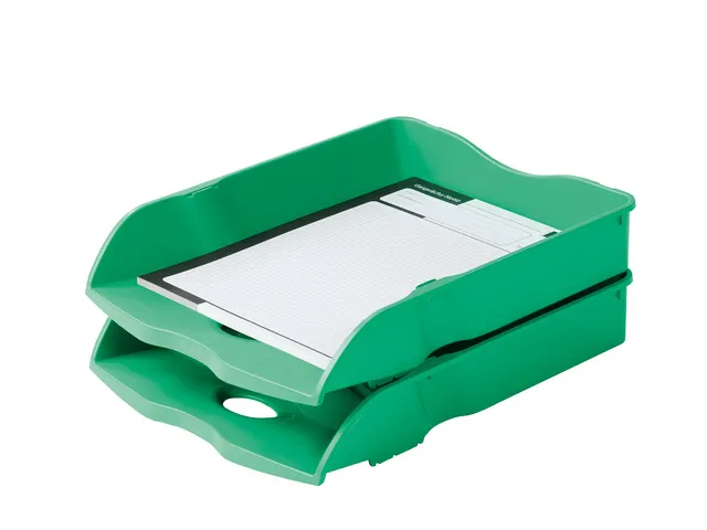 Bac à courrier HAN Re-LOOP A4 / C4 empilable et emboîtable, vert 100