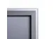 Cadre clipsable A3 Ignifugé angles droits 32mm argent
