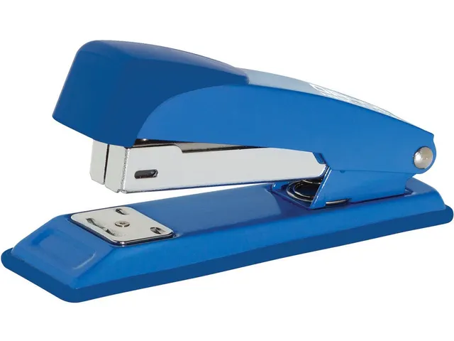 Nietmachine metaal voor nietjes nr. 24/6, 26/6 30 vel 50mm blauw