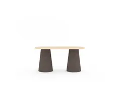 Vergadertafel Rocada Tava dubbel 220x95cm hoog beuken