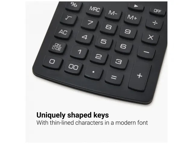 Rekenmachine Desq Compact zwart