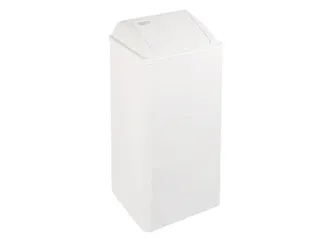Afvalbak Staal Wit 80 Liter Met Push Klep - 2