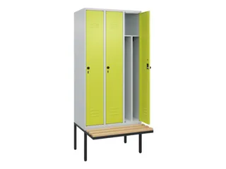 locker voor scheiding van kleding,HxBxD 2120x900x815mm,3vak - 2