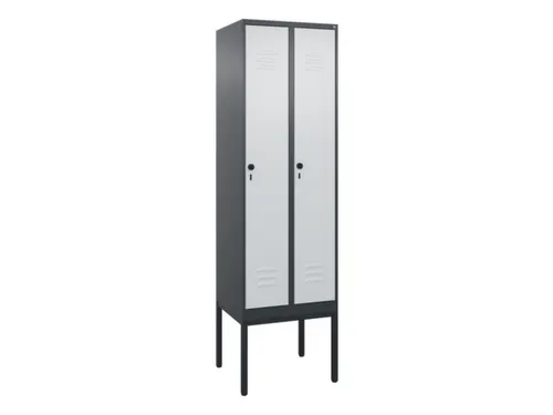 locker voor scheiding van kleding,HxBxD 2120x600x500mm,2vak