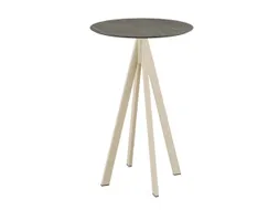 statafel,HxØ 1090x700mm,rond,4voeten zandkleuren