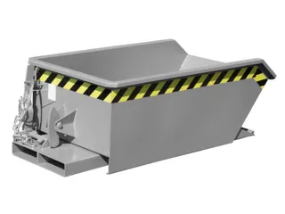 mini-kiepbak,HxLxB 450x1385x680mm,0,23m³,draagverm. 750kg,RAL7005 - 1