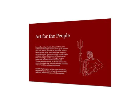 Indoor Wandpaneel Basic met eigen print 100x140cm KAPA 5mm