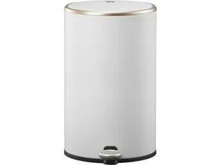 Cosmo pedaalemmer 12 Liter Rvs Mat Wit - 1