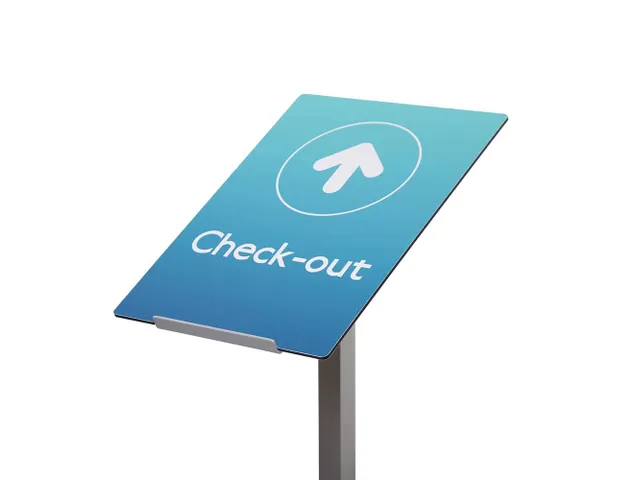 Support d'information sur pied Stick-On sans impression