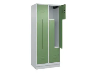 Z-garderobekast,HxBxD 1950x800x500mm,vak B 200/400mm,cil.-slot,sokkel - 2
