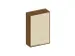 Schuifdeurkast 1540x1000x430mm Romp Noten Decor Front Esdoorn