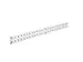 rail latéral à plaques perforées,HxlxP 76,2x990x13mm,acier,RAL7035