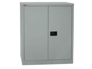 kantoorkast openslaande deuren HxBxD 1000x914x400mm Stalen zilverkleur - 3