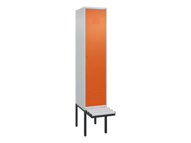 locker met bank,HxBxD 2120x400x815mm,1vak,vak B 400mm,cil.-slot