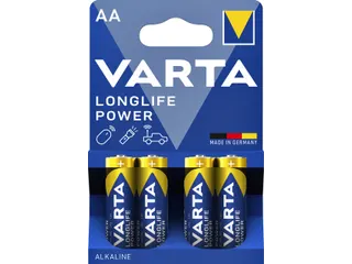 Batterij Varta Longlife Power 4x AA Alkaline 1.5V - 1