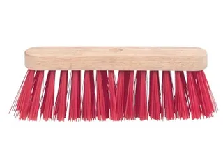Schuurborstel met PVC haren, uit ongelakt hout, 29 cm - 1