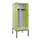 PBM-locker met bank,HxBxD 2120x800x815mm,2vak,vak B 400mm