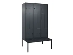 Z-garderobekast,HxBxD 2120x1200x815mm,6vak,vak B 400mm,draaigrendel