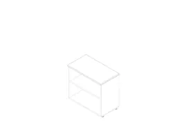 kantoorstelling,HxBxD 730x800x450mm,1xhouten vloer,2ordnerhoogtes