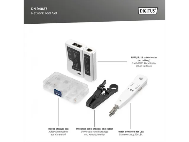 Netwerkgereedschapset 12-delig