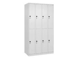 dubbeldekse locker,HxBxD 1850x1000x500mm,4x2vak.,vak B 250mm