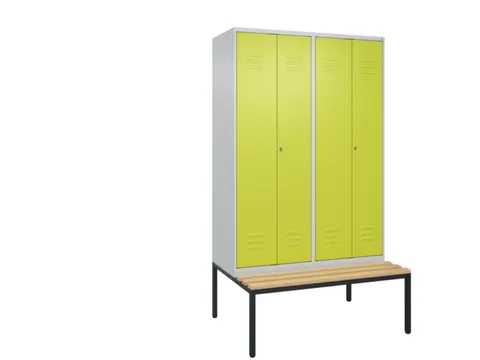 locker voor scheiding van kleding,HxBxD 2120x1200x815mm,4vak