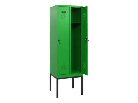 schoollocker,HxBxD 1950x600x500mm,2vak,vak B 300mm,draaigrendel
