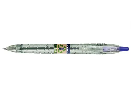 Balpen Pilot B2P Ecoball Begreen 1.0mm Medium Blauw 10 stuks+navulling