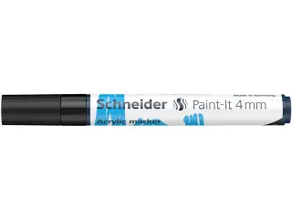 Acrylmarker Schneider Paint-It 320 4mm zwart - 1