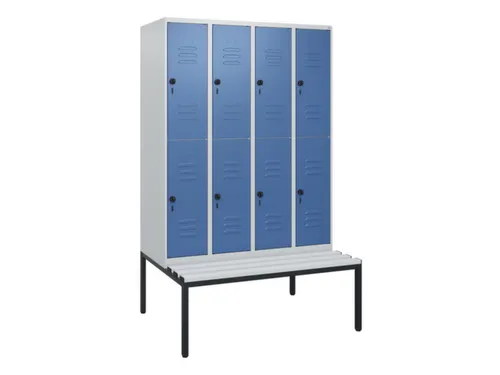 Dubbeldekse dekenkist,HxBxD 1950x1200x815mm,4x2vak.,vak B 300mm