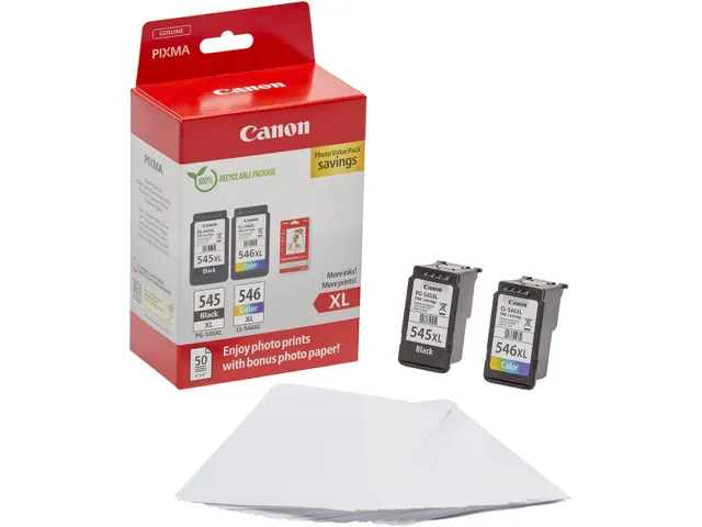 photo value pack 1 x PG-545XL + 1 x CL-546XL 8286B012, 4 kleuren