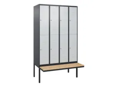 Dubbeldekse dekenkist,HxBxD 2120x1200x815mm,4x2vak.,vak B 300mm