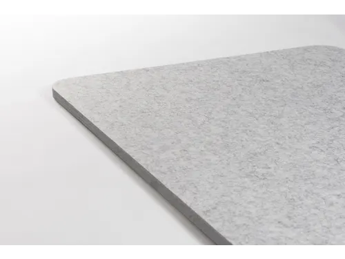 Akoestisch PET-vilt rechthoekig plafondpaneel 60x120cm Lichtgrijs