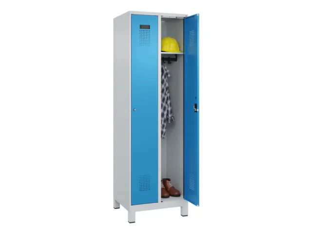 locker,HxBxD 1950x600x500mm,2vak,vak B 300mm,cil.-slot,voeten