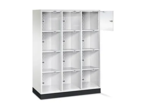 grootvolume-lockersysteem,HxBxD 1750x1220x500mm,3x4vakken,cil.-slot