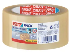 Verpakkingstape Tesapack Ultra Strong 50mmx66m PVC Transparant
